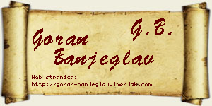 Goran Banjeglav vizit kartica